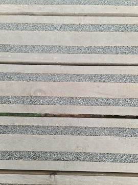 Close up view of typical application